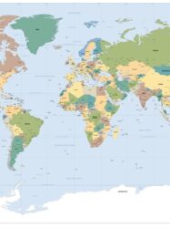 Painel Fotográfico - Worldmap - 1-617