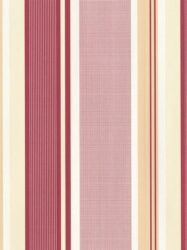 Papel de Parede Victoria - Listras em Tons de Vermelho e Bege - 2226