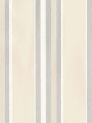Papel de Parede Victoria - Listras Largas em Tons de Bege, Cinza e Branco - 2253
