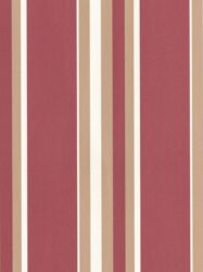 Papel de Parede Victoria - Listras Texturizadas em Tons de Vermelho, Bege e Branco - 2257