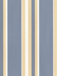 Papel de Parede Victoria - Listras Largas em Tons de Azul, Bege e Branco - 2258