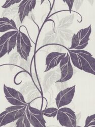 Papel de Parede Sinfonia - Creme com Florais em Tons de Roxo - 42089-40