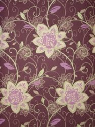 Papel de Parede Bilbao  Floral Clássico em Roxo - 4615