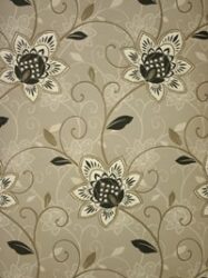 Papel de Parede Bilbao  Floral Clássico em Tons de Marrom Claro - 4618