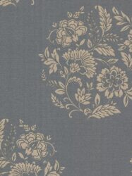 Papel de Parede Platinum - Floral com Fundo em Tons de Cinza - 482-DL31070
