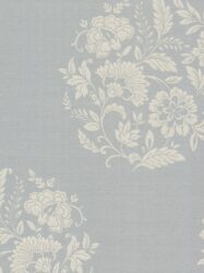 Papel de Parede Platinum - Floral com Fundo Cinza Claro - 482-DL31074
