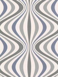 Papel de Parede Geo - Curvas em Azul e Tons Neutros - 488-31211