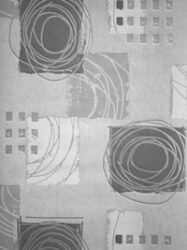 Papel de Parede Bilbao  Estampa Moderna em Tons de Prata e Cinza - 5433