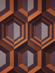 Papel de Parede 3D  Kinetic  Estampa Moderna em Tons de Laranja - J407-05