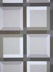 Papel de Parede 3D  Kinetic  Blocos em Tons de Marrom Claro - J424-08