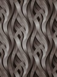 Papel de Parede 3D  Kinetic  Fitas Entrelaçadas em Tons de Preto e Cinza - J428-09