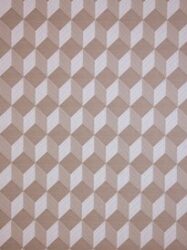 Papel de Parede 3D  Kinetic  Cubinhos em Tons de Marrom Claro - J437-07