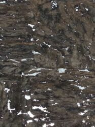 Pedra Natural Mica  Casca de Árvore Estampada em Fundo Prata  KH2208