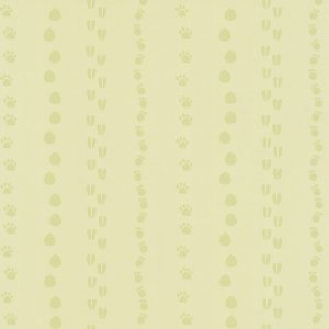 papel de parede infantil verde de patinhas