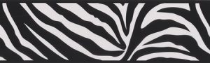 faixa de papel de parede de zebrinha