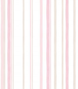 Papel de Parede Listrado Rosa - Ref: 3610