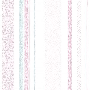 Papel de Parede Listrado Rosa - Ref: 3625
