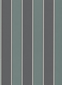 Papel de parede listrado preto Verde 6377-18